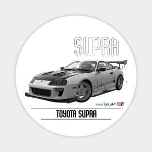 Supra Time Attack White Carbon Magnet